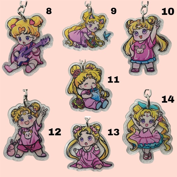 Mini Moon Keychains - Picture 5 of 5